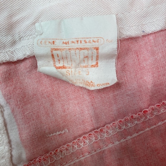 Vintage 90’s BONGO shorts striped white red size 5 - Picture 5 of 5